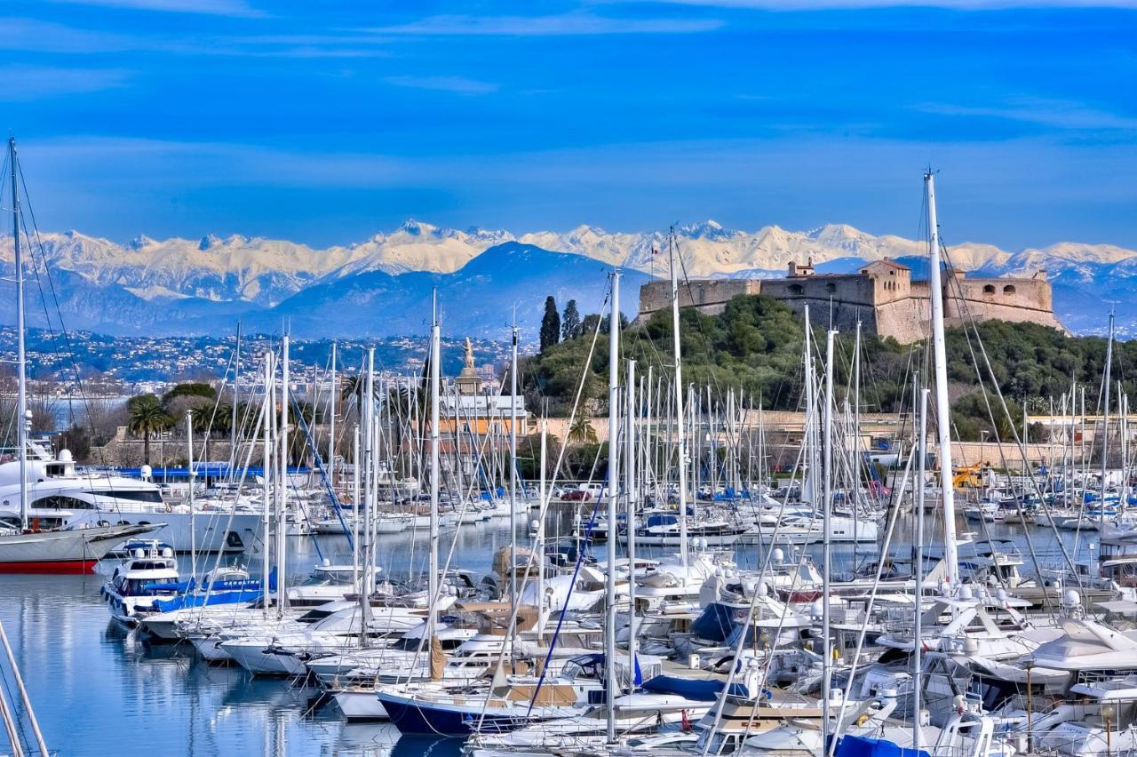Penthouse Vue Mer Avec Rooftop,Jacuzzi,Et Parking Prive Antibes Eksteriør bilde